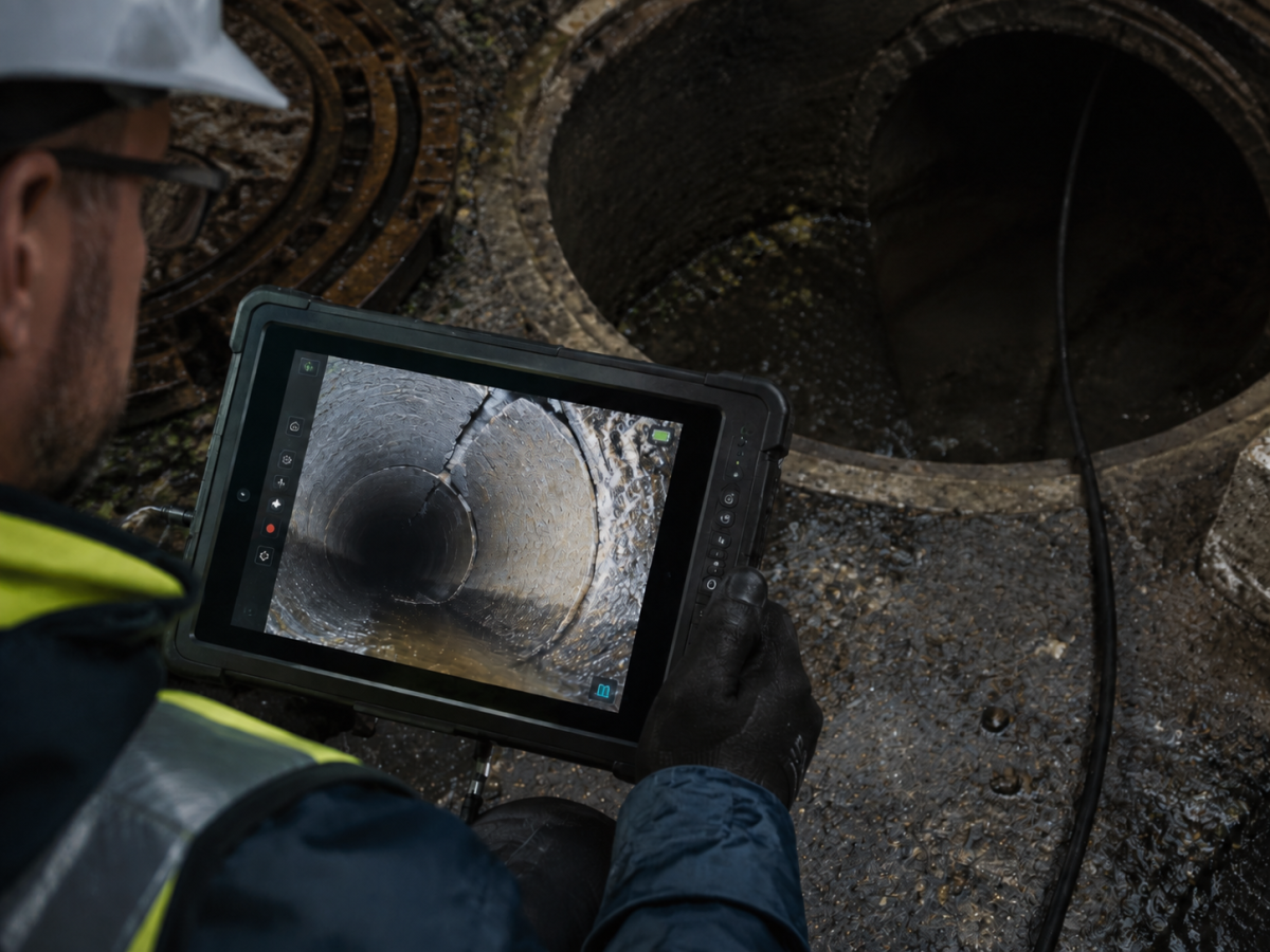 PIPESOLV K22-C - control tablet in use